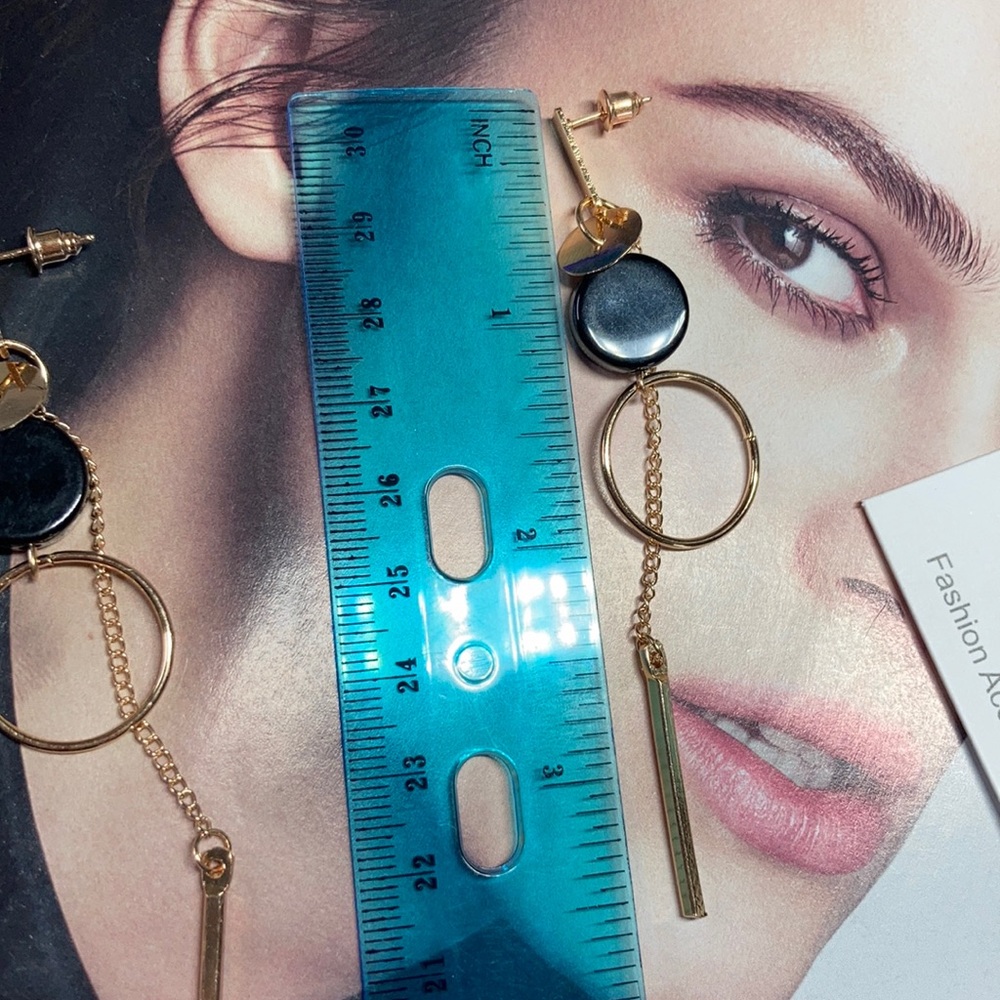 Fashion Gold Long Earrings - Picture 5 of 5